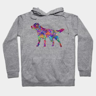 Labrador dog watercolor Hoodie